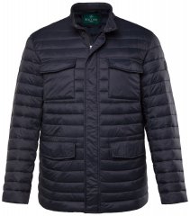 Boston Park 416 Chaqueta acolchada con cuello alto Azul marino