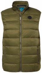 Boston Park 460 Chaleco acolchado con cuello alto Verde oliva