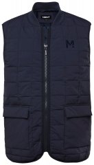 Men+ 464 Chaleco acolchado con cuello college Azul marino