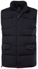 JP1880 834648 Chaleco acolchado con cuello alto Azul marino