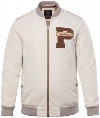JP1880 836786 Chaqueta college con emblema Blanco roto