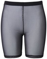 Ulla Popken 836805 Pantalón corto antirrozaduras de lunares Negro