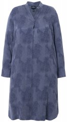 Ulla Popken 837069 Vestido de flores Azul marino