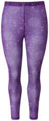 Ulla Popken 837935 Leggings de media con estampado Violeta