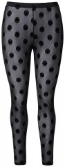 Ulla Popken 837949 Leggings de media con estampado Negro