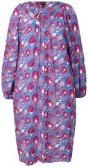 Ulla Popken 838839 Vestido camisero estampado Petróleo