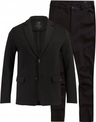 JP1880 Manhattan Flexnamic Business Jersey Suit Black