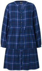 Ulla Popken 840929 Vestido de cuadros Azul marino