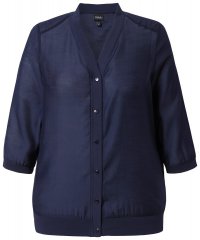 Ulla Popken 841127 Blusa Azul marino