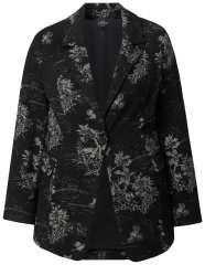Ulla Popken 841901 Blazer estampado Negro
