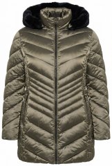 Ulla Popken 842013 Chaqueta acolchada Marrón claro