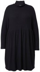 Ulla Popken 844233 Vestido de punto de manga larga Negro