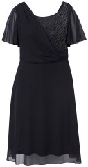 Ulla Popken 844356 Vestido de noche Negro