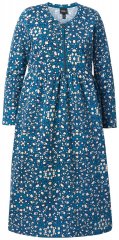 Ulla Popken 844722 Vestido de felpa estampado Petróleo