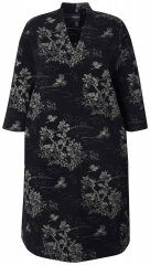 Ulla Popken 844739 Vestido con manga 3/4 Negro