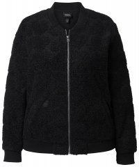 Ulla Popken 845262 Chaqueta teddy Negro