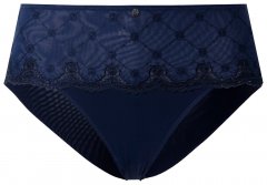 Ulla Popken 846235 Bragas hipster con encaje Azul marino