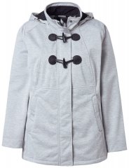Ulla Popken 846744 Chaqueta softshell Gris jaspeado