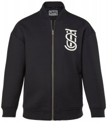 STHUGE 847083 Chaqueta varsity en tejido scuba Negro
