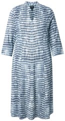 Ulla Popken 847643 Vestido de jersey de rayas Azul marino