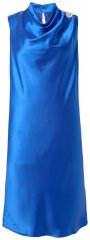 Ulla Popken 847862 Vestido de satén Azul real