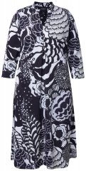 Ulla Popken 847972 Vestido de punto de flores Blanco