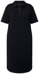Ulla Popken 848105 Vestido de felpa Negro
