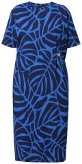 Ulla Popken 848162 Vestido midi estampado Azul marino