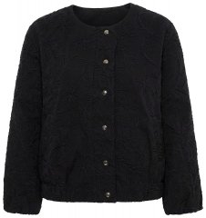 Ulla Popken 848940 Cazadora bomber Negro