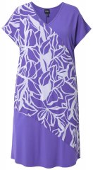 Ulla Popken 849033 Vestido de gasa estampado Lila