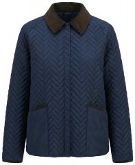 Ulla Popken 849111 Chaqueta acolchada Azul marino