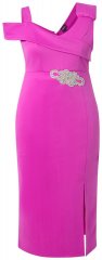 Ulla Popken 849508 Vestido de noche Lila