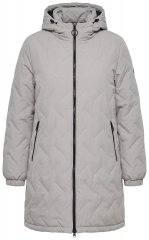 Ulla Popken 849552 Abrigo acolchado Gris