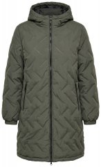 Ulla Popken 849552 Abrigo acolchado Verde oliva