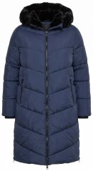 Ulla Popken 850041 Abrigo acolchado Azul marino