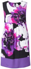 Ulla Popken 850175 Vestido de jersey sin mangas con bolsillos Lila