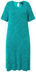 Ulla Popken 850344 Vestido camiseta estampado Turquesa