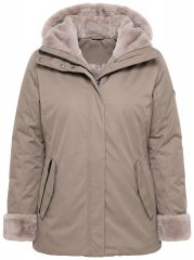 Ulla Popken 850509 Chaqueta de pelo sintético Topo