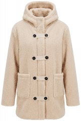 Ulla Popken 850589 Chaqueta teddy Blanco roto