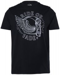 JP1880 851008 Camiseta con estampado en el pecho Negro TALL