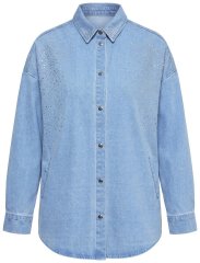 Ulla Popken 851036 Chaqueta vaquera Azul claro