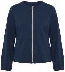 Ulla Popken 851040 Sudadera con cremallera Azul marino