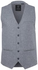 JP1880 851399 Chaleco en mezcla de lana con espalda de punto Gris claro