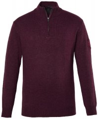 JP1880 851428 Jersey de punto con media cremallera Ciruela TALL