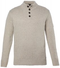 JP1880 851436 Jersey de punto con cuello abotonado Marrón nuez TALL