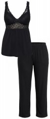 Ulla Popken 851693 Pijama Negro