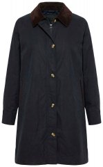 Ulla Popken 851765 Abrigo de pana Azul marino