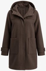 Ulla Popken 851803 Trenca Marrón oscuro