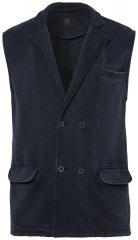 JP1880 851808 Chaleco de felpa Negro TALL