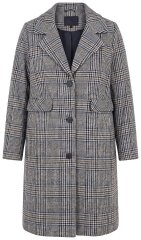 Ulla Popken 851826 Abrigo de lana Blanco roto